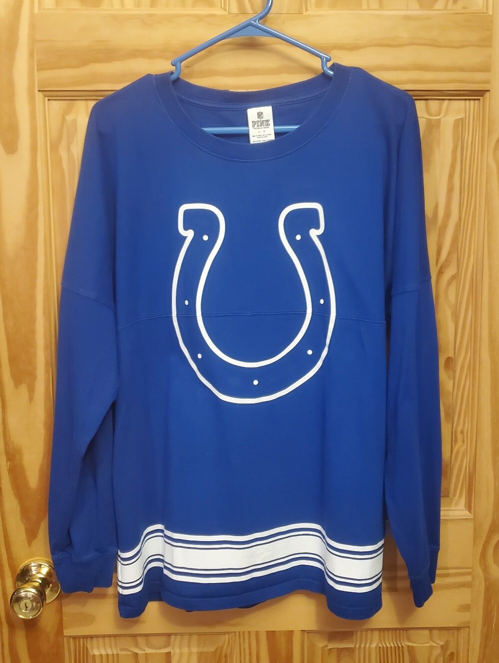 Victoria's Secret PINK Indianapolis Colts Jersey  Shirt Large Rare